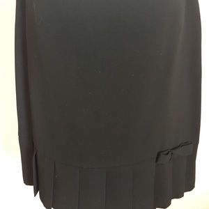 INC Black dress skirt with a pleated bottom